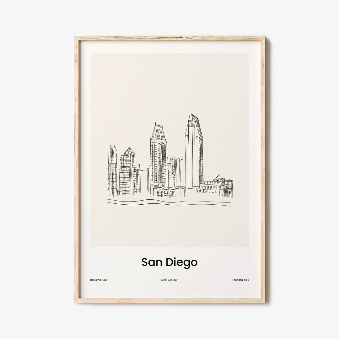 San Diego Print, San Diego Wall Art, San Diego Wall Decor, San Diego