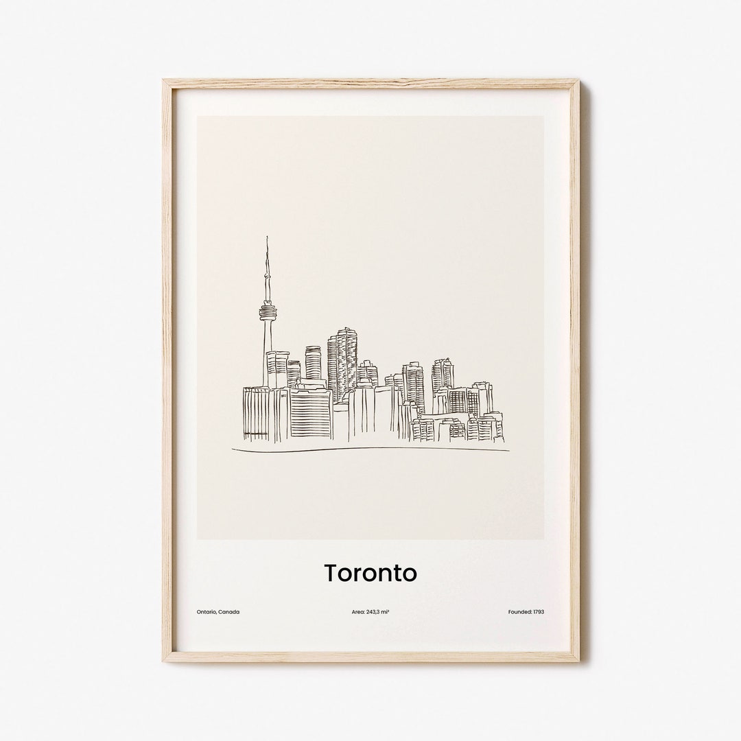 Toronto Print No 1 Toronto Wall Art Toronto Wall Decor Etsy
