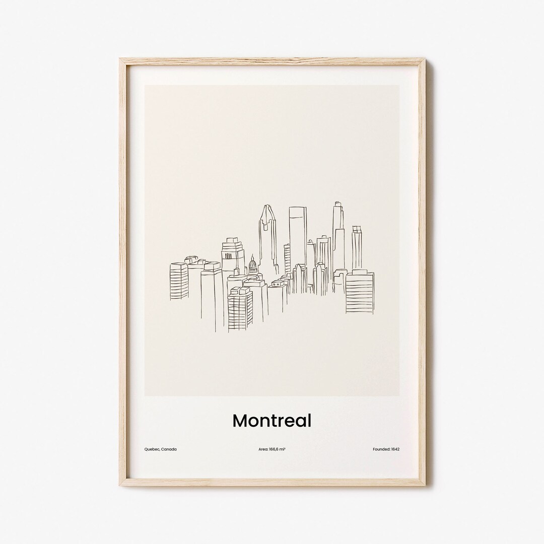 Montreal Print, Montreal Wall Art, Montreal Wall Decor, Montreal Travel