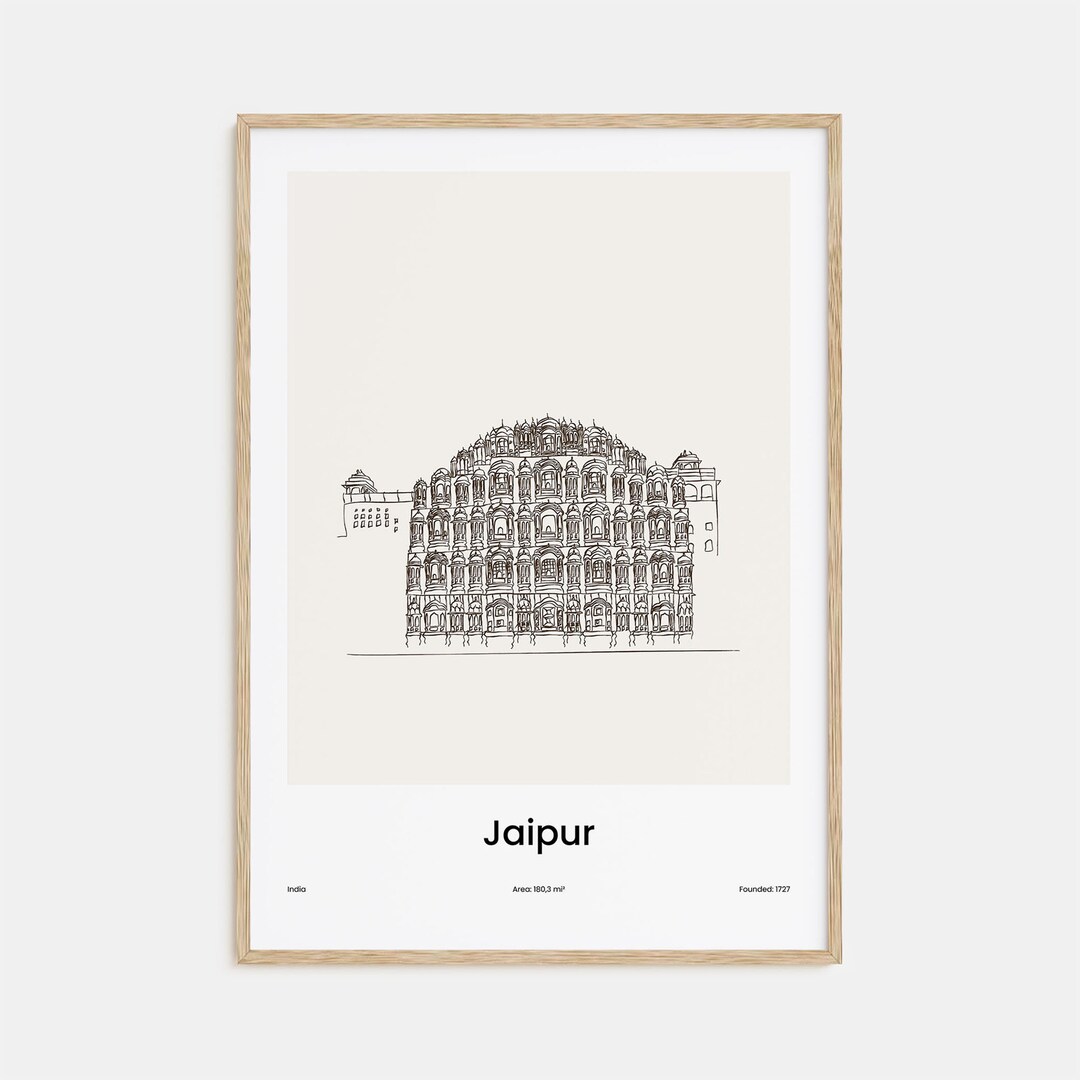 Jaipur Print, Jaipur Wall Art, Jaipur Wall Decor, Jaipur Travel Poster ...