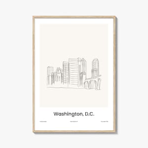 Washington Dc Drawn No 1 Poster
