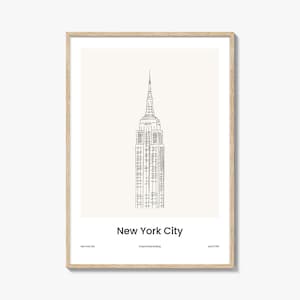 Plakat „Nowy Jork, rysowany nr 2”