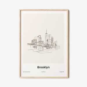 Brooklyn Map Art - Etsy