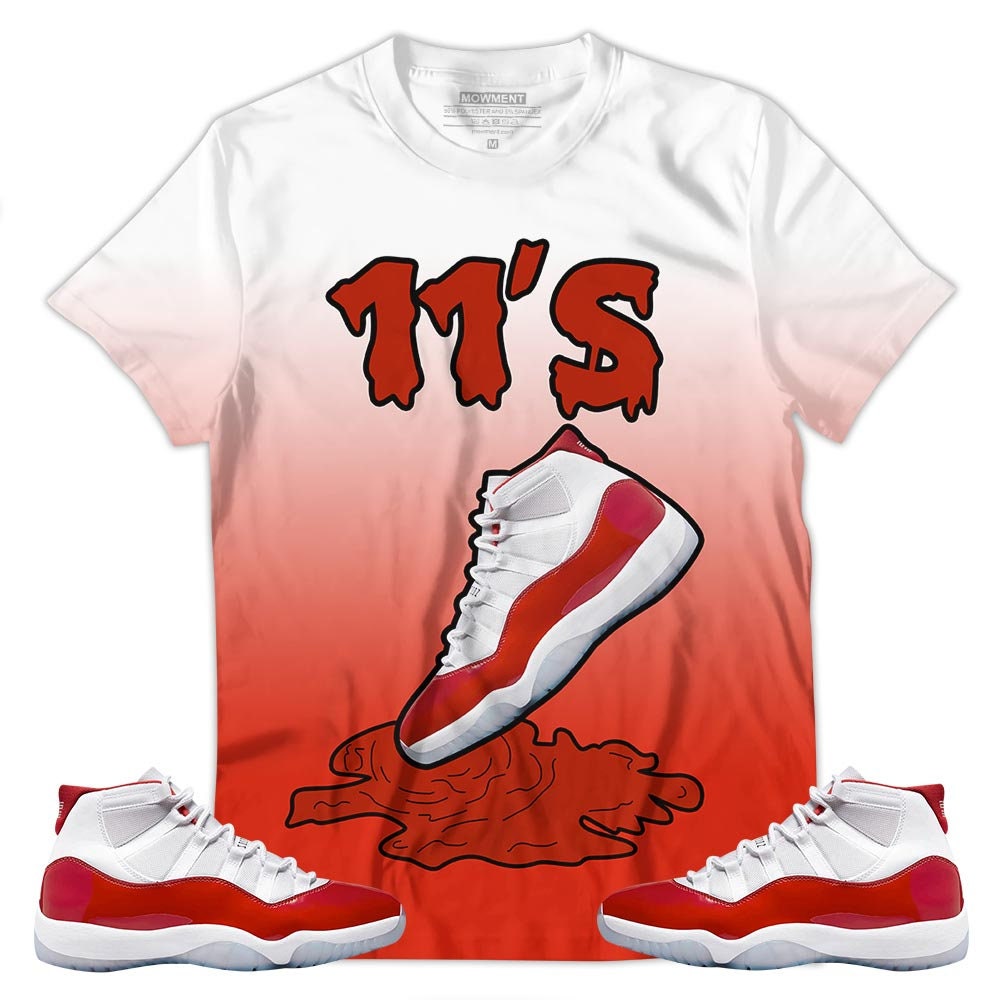 Dripping Shoes Dripping Unisex Sneaker Shirt Match Cherry 11s - Etsy Canada