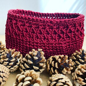 Handmade crochet baskets Home decor basket Plant potters cover Home organiser