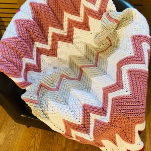 HANDMADE CROCHET THROW blanket W86 L150