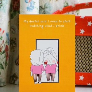 Cartão de aniversário - Cartão de aniversário engraçado para mulheres e meninas, amigas, mães, filhas, irmãs. **1ª ou 2ª classe**