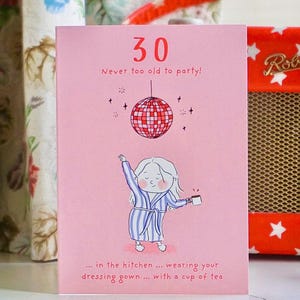 Grappige 30e verjaardagskaart voor vrouwen en meisjes - perfect cadeau voor een dochter, vriend, vriendin of zus! **1e of 2e klas**