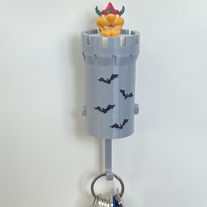 Super Mario Bowser Castle Key Holder: Retro Game Wall Decor