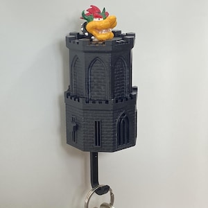 Super Mario Bowser Castle Key Holder: Retro Game Wall Decor