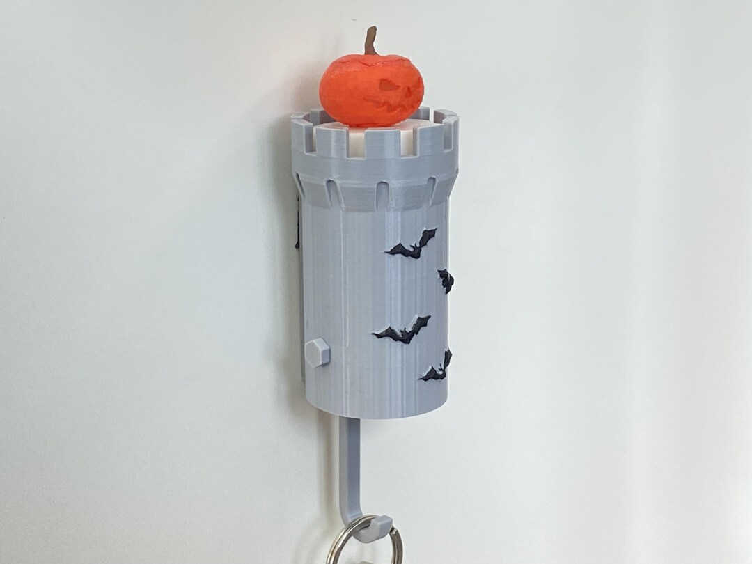 Mimoqk Halloween Schlüsselbrett - Hexen Kürbis Design Mit 4 Haken Für Wohnheim & Eingangsbereich