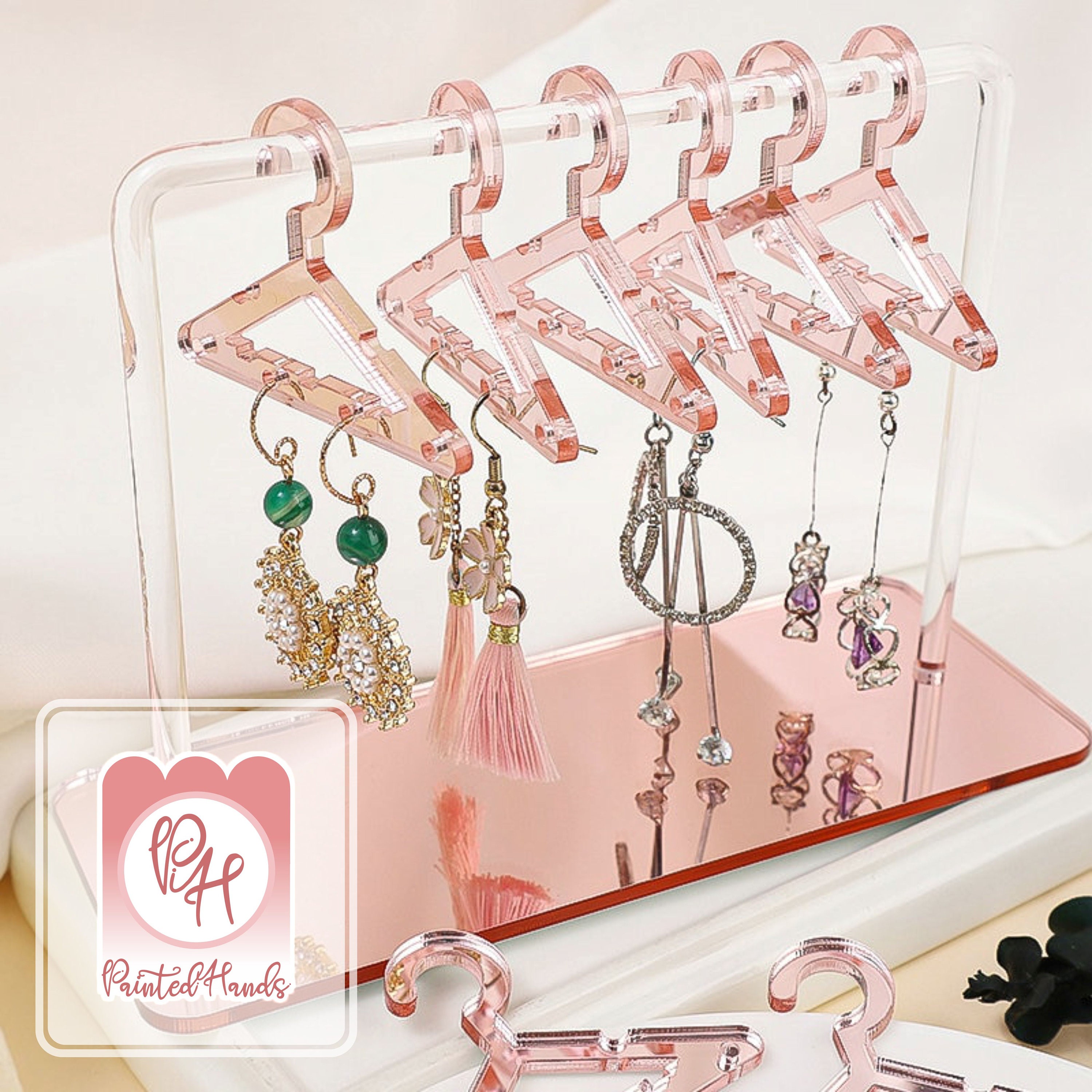 Earring Stand With Hangers, Jewelry Display, Jewelry, Room Decor, Jewelry  Decor, Jewelry Box, Doll Hangers, Miniature Hangers, 