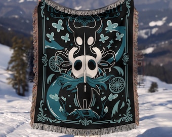Anime Hand Woven Cozy Blanket | Manga Tapestry Throw | Suitable As Snuggle Blanket Or Woven Wall Hanging