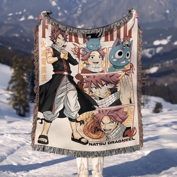 Anime Hand Woven Blanket | Woven Wall Hanging