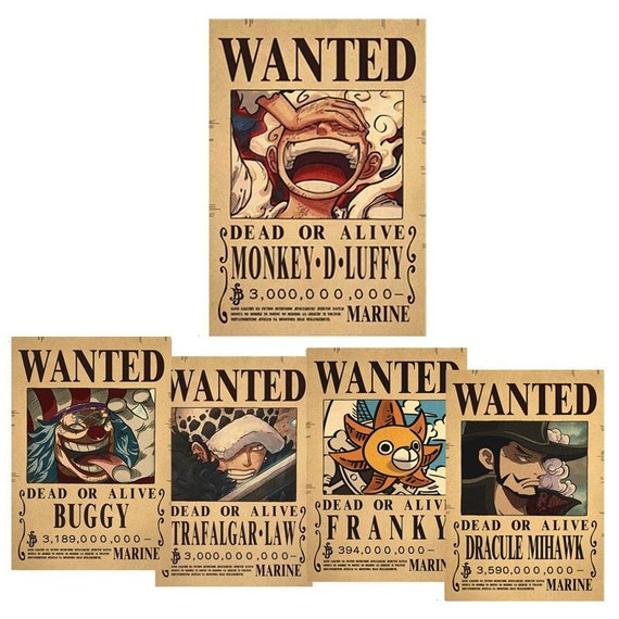 One Piece anime Wanted Poster - Shanks Bounty official merch