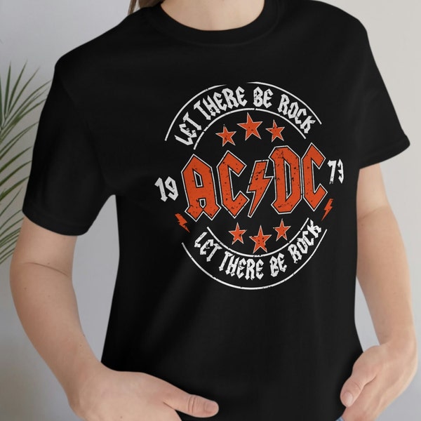 ACDC Shirt, Classic Rock Tshirt, ACDC Concert Tee,  ACDC Retro Band Tee, Vintage Rock Band Shirt, 80s Rock Band Shirt
