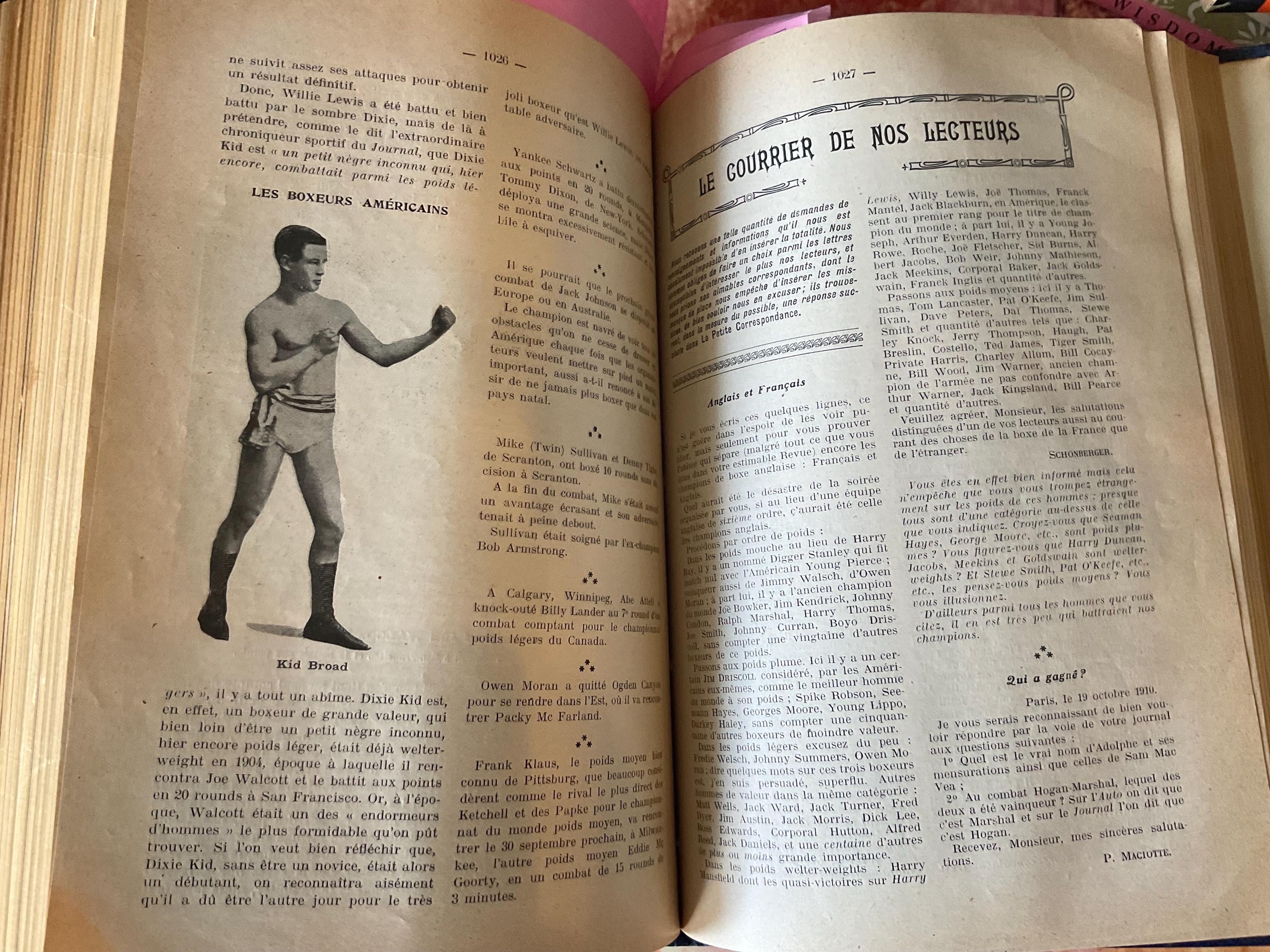 Collection 30 Premiers Magazines BOXEO La Boxe & Les Boxeurs 1909-1910 Édition Originale
