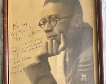 Hall Johnson Signed Picture 1931