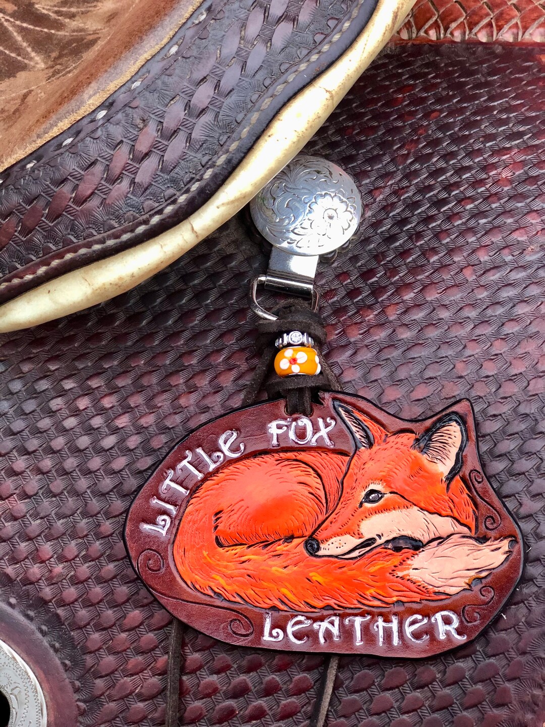 Custom Leather Saddle Charm or Purse Charms Etsy