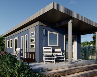 DIY Lightweight Steel Accessory Dwelling Unit - ADU - Back Yard Office - Pool House