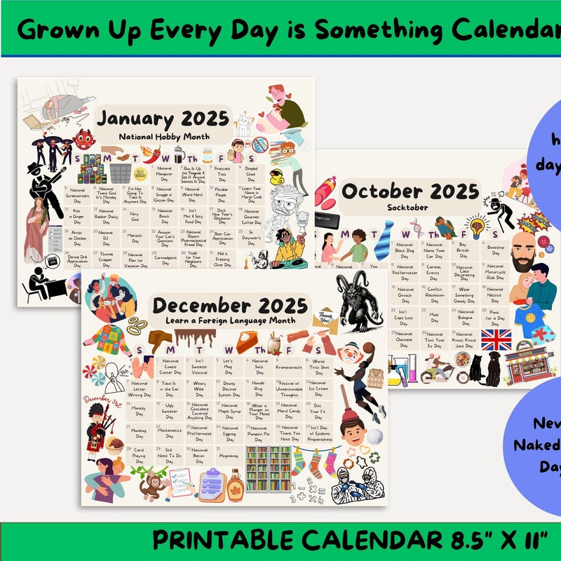 2025 Calendar Clipart Etsy