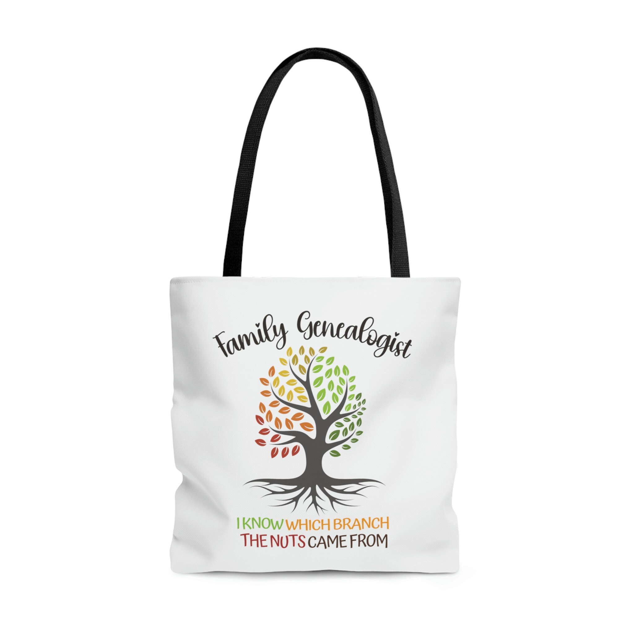 thumbnail image 2 of Genealogy Playing Hide & Seek Funny Tote Bag For Family Historians 2 of 12
