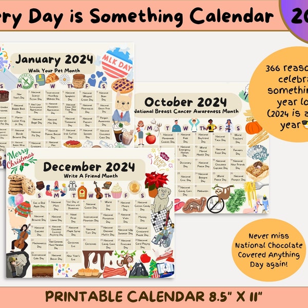 2024 Every Day is Something Calendar