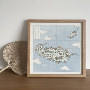 Carte « Madère illustrée » - couleur