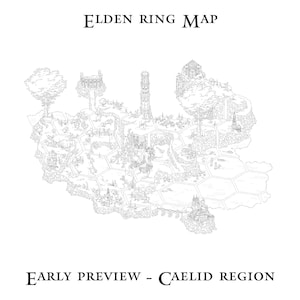 Carte de l’Entre-Terre – Lands Between Map - Elden Ring