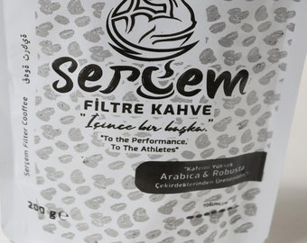 Serçem Filter Coffee 200gr 2 Piece, Filtre Kahve