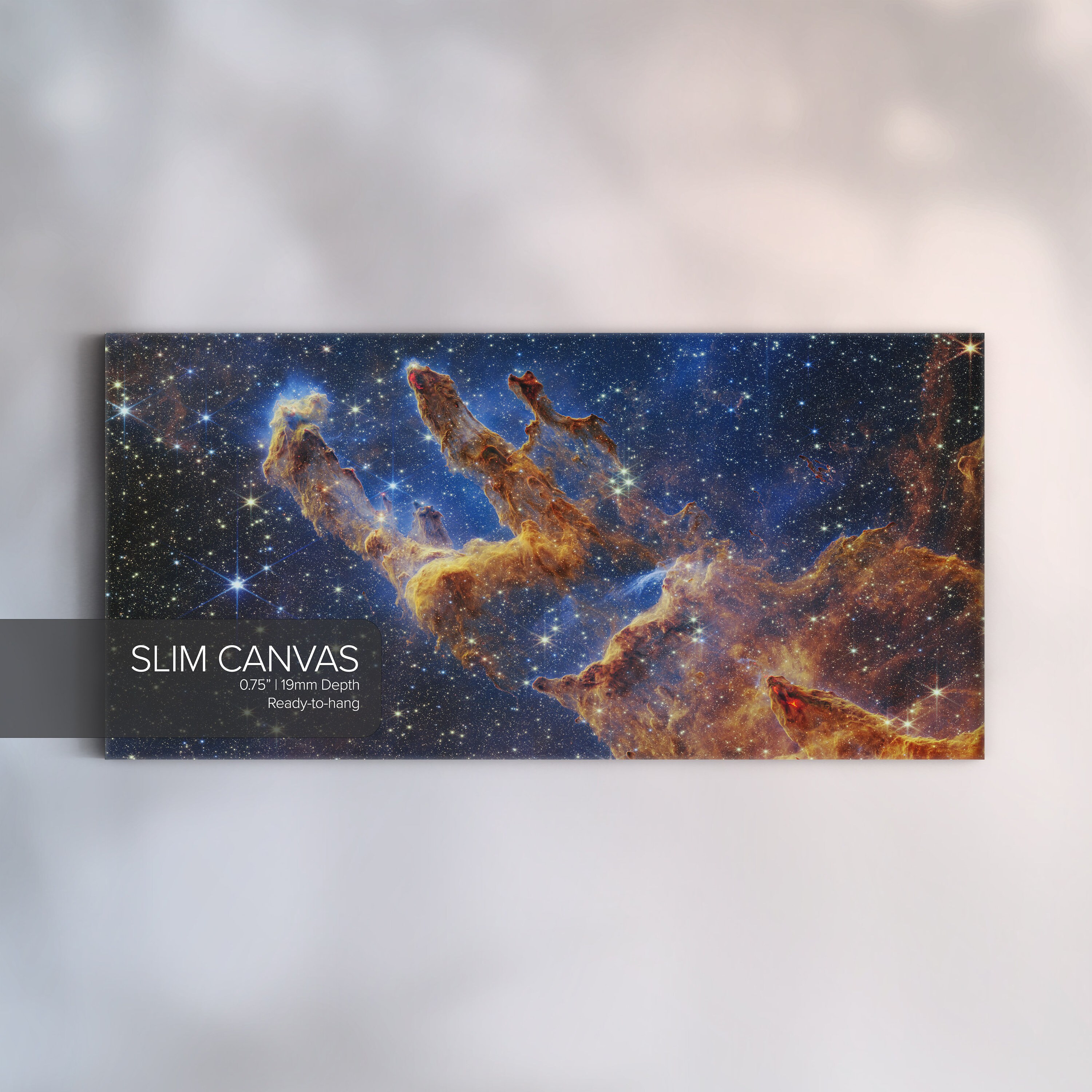 Pillars of Creation Canvas Art Print, James b Space Telescope, NASA ESA CSA Stscl, Large