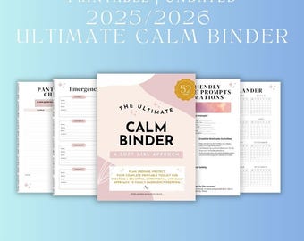 The Ultimate Calm Binder | Family Prepping | Survival Prepping Planner | Soft Girl Preppers |