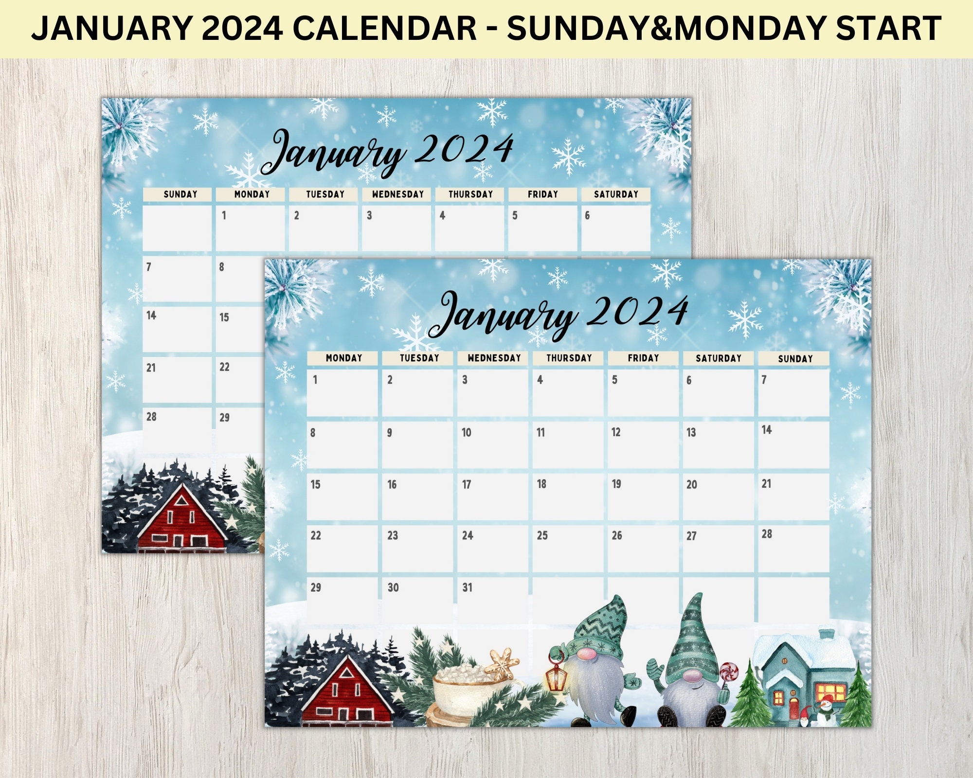 January 2024 Calendar Printable Kids Calendar Planner Sunday Monday January 2024 Calendar Printable Kids Calendar Planner Sunday Monday