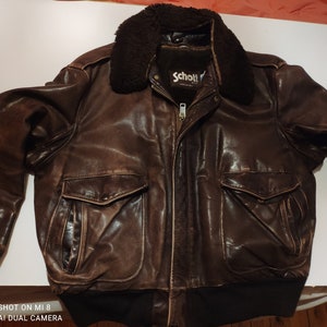 Schott A-2 Veste en cuir hommes taille 48