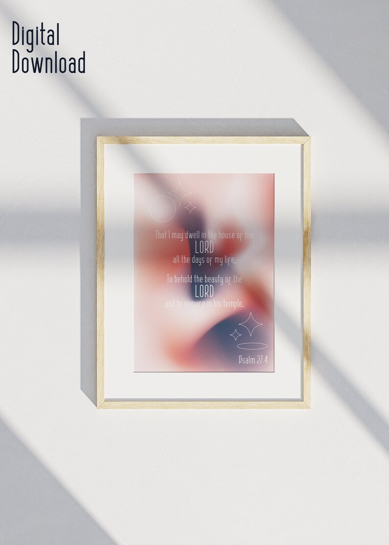 Psalm 274 Printable Christian Poster Etsy