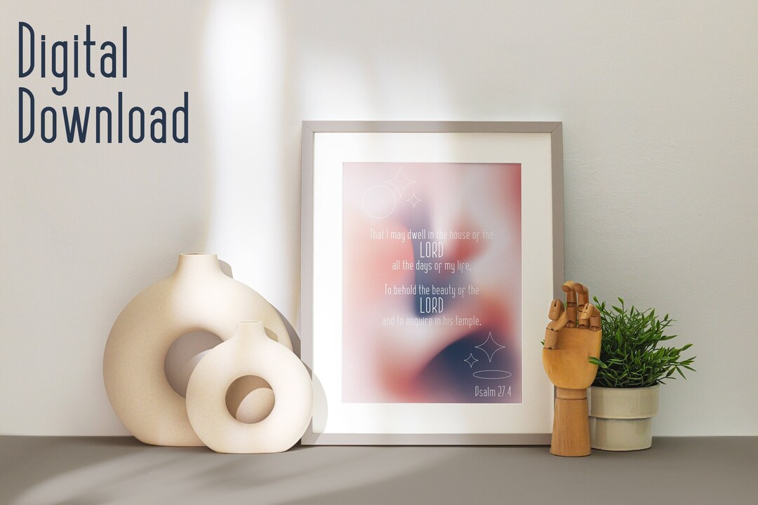 Psalm 274 Printable Christian Poster Etsy