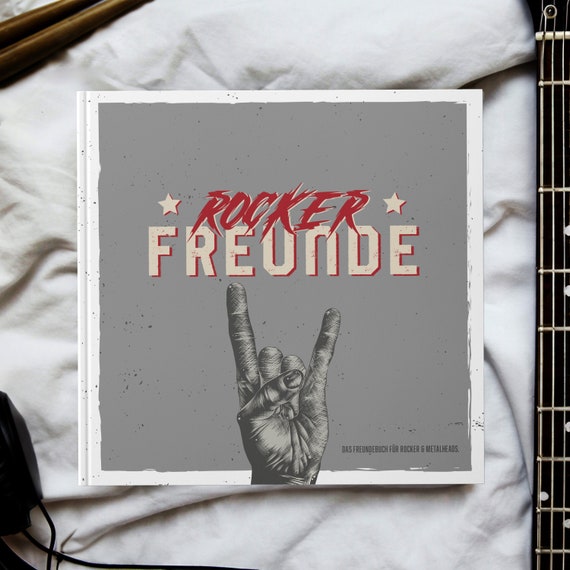 Freundebuch für Rocker Metalheads Erwachsene Lustiges Geschenk Hardcover Beste Freunde Fotoalbum Erinnerungen Festival Konzert Heavy Metal