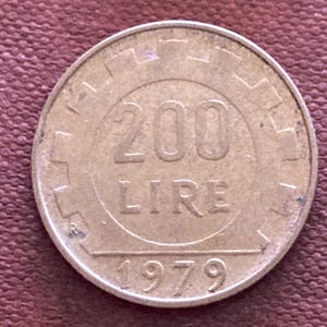 Monnaies de Circulation Pièce Italie 200 Lire 1979