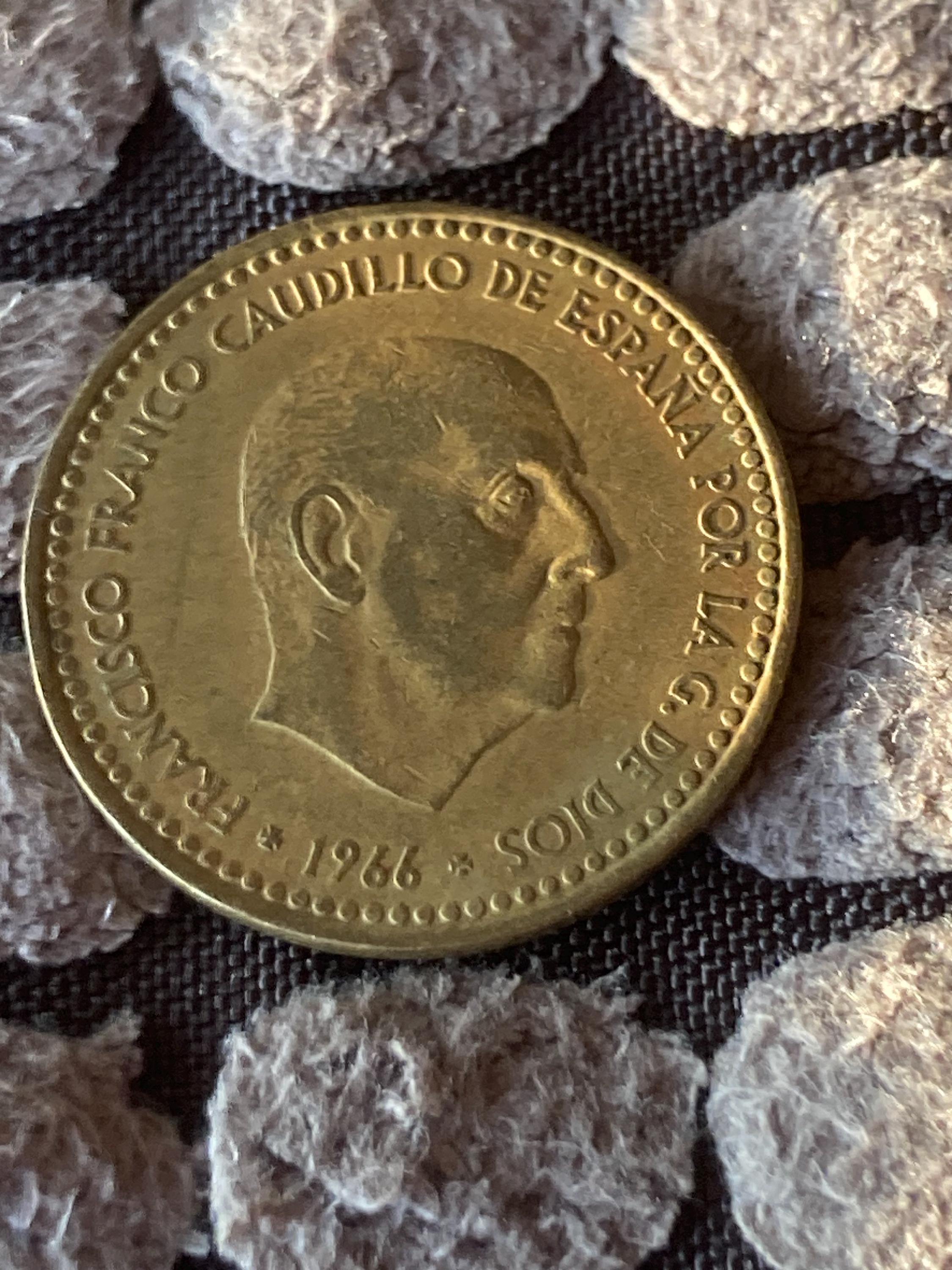 コイン コイン流通コイン スペイン 1 ペセタ 1966 スター 72 - Etsy 日本