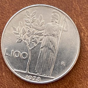 100 lire 1976 - Etsy 日本