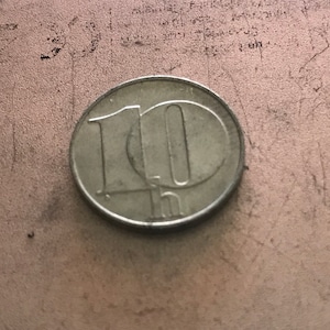 Coins circulation coin Czechoslovakia 10 Heller 1992