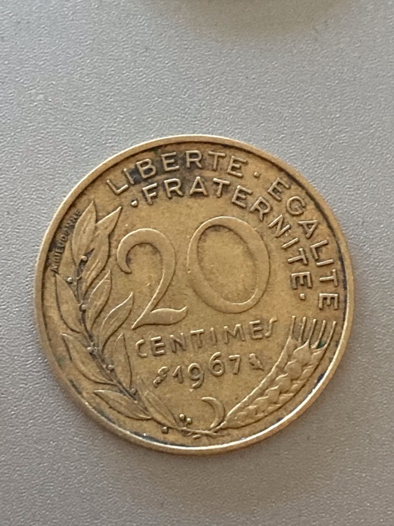 コイン コイン流通コイン フランス 20 サンタイム 1967 - Etsy 日本