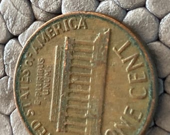 1966年リンカーン記念館ペニー1セント（ミントマークなし