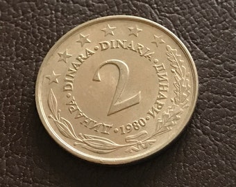 Coins circulation coin Yugoslavia 2 Dinar 1980