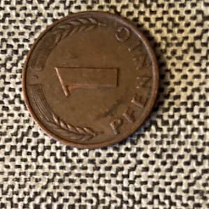Coin Coins Circulation Coin Germany 1 Pfennig 1978 Mintmark G