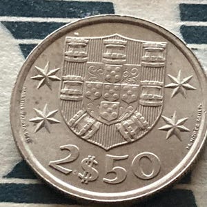 Portuguese coins 2$50 coin collecting - Etsy 日本
