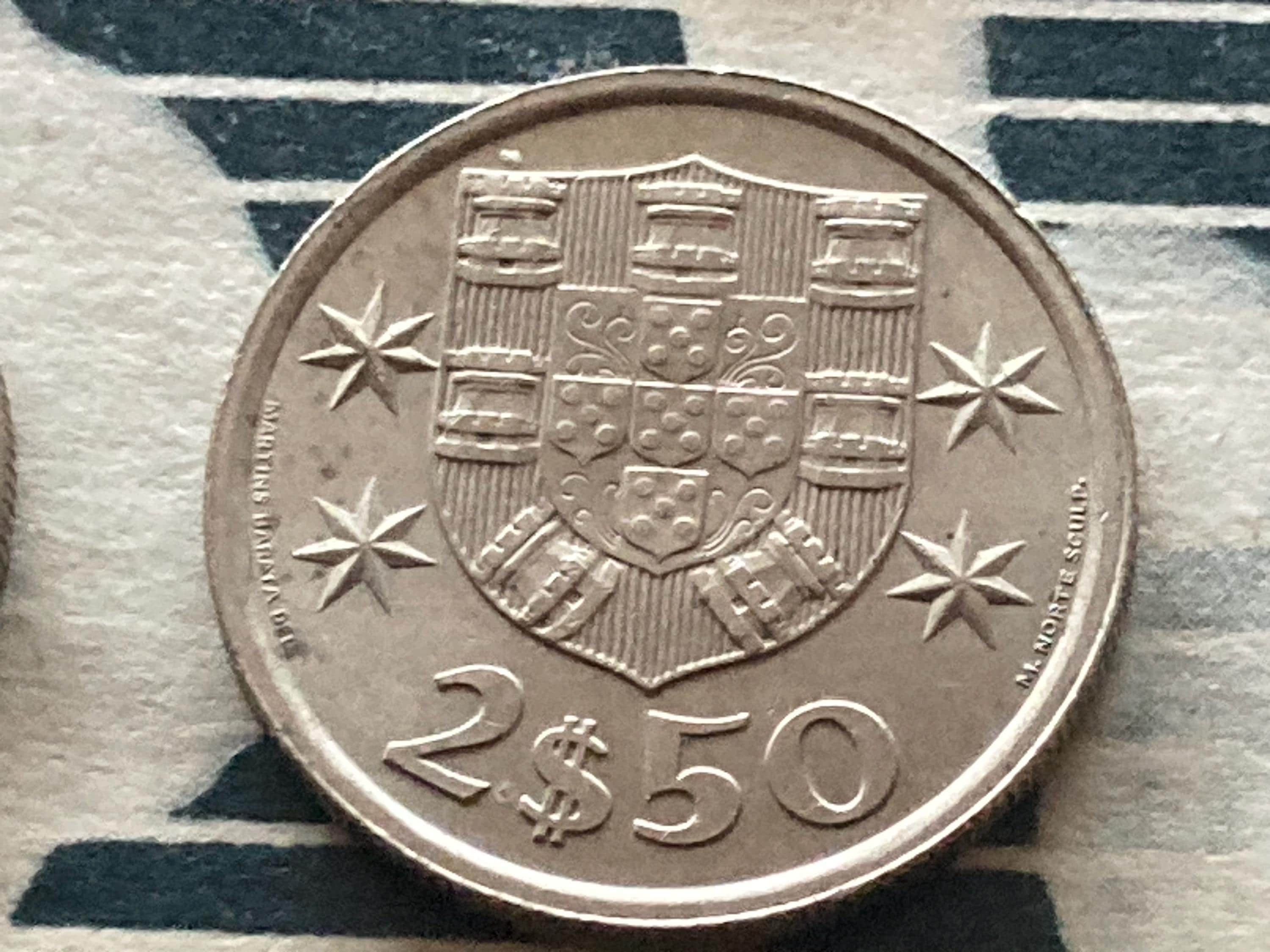 Portuguese coins 2$50 coin collecting - Etsy 日本