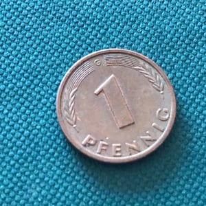 Coin circulation coin Germany FRG 1 Pfennig 1978 mint mark G