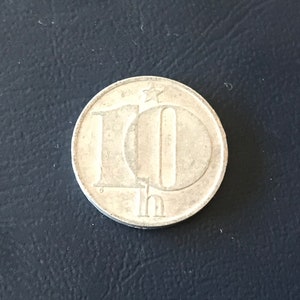 Coins circulation coin Czechoslovakia 10 Heller 1977