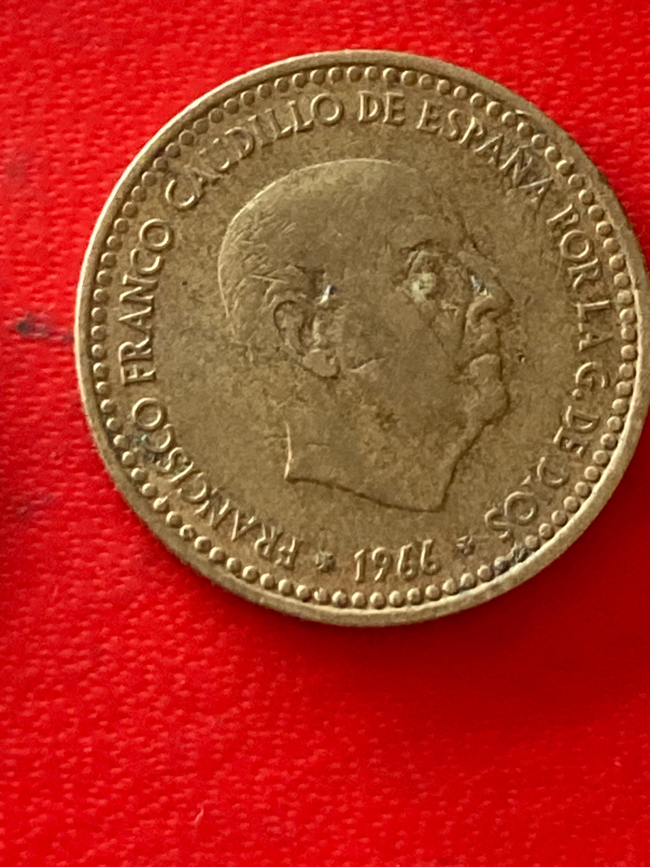 コイン、流通コイン スペイン 1ペセタ 1966年 星72 - Etsy 日本